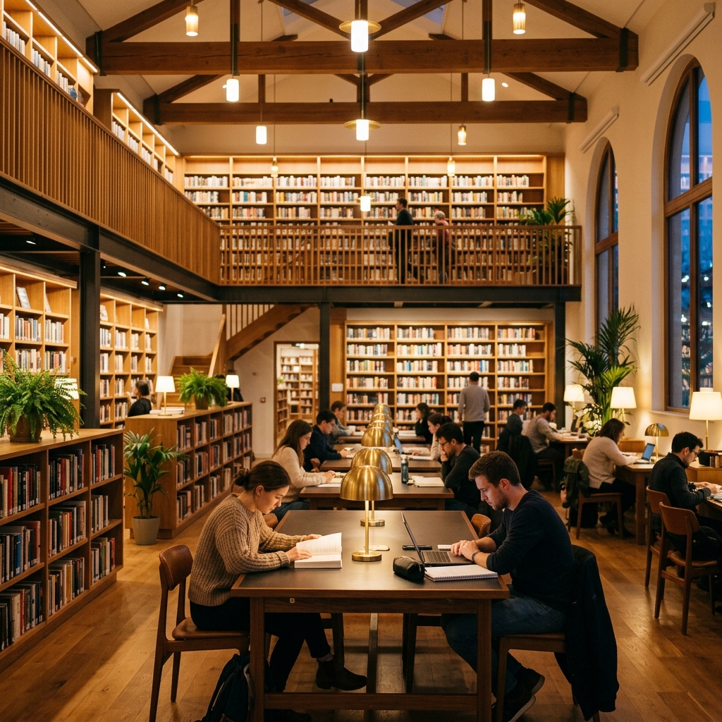 Gyan Shakti Library premium workspace setup